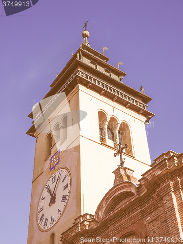 Image of San Giorgio church in Chieri vintage