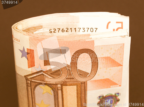 Image of  Euro note vintage