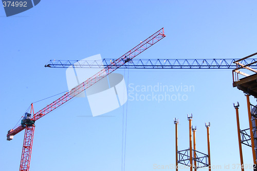 Image of two cranes