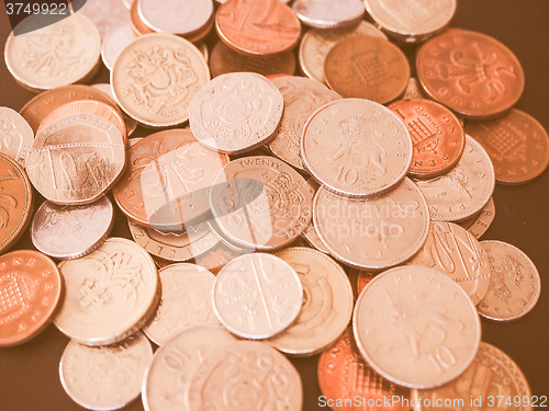 Image of  UK Pound coin vintage