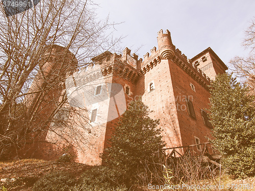 Image of Castello Medievale, Turin, Italy vintage