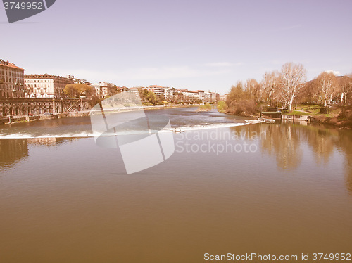 Image of River Po Turin vintage