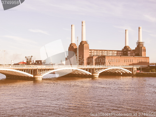 Image of Battersea Powerstation London vintage