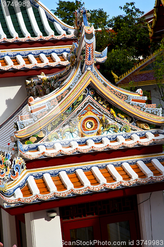 Image of asia  thailand  in  bangkok sunny  temple abstract cross colors 