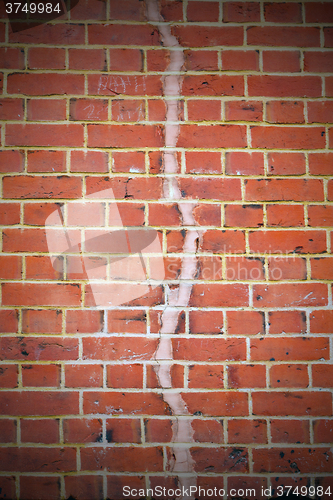 Image of in london   the    abstract    texture of a ancien wall and ruin