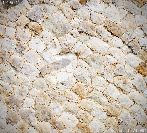 Image of brick in london   the    abstract    texture of a ancien wall an