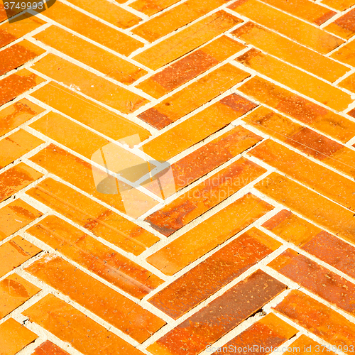 Image of brick in  italy old wall and texture material the background