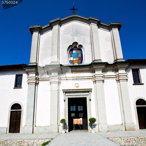 Image of old architecture in italy europe milan religion and sunlight