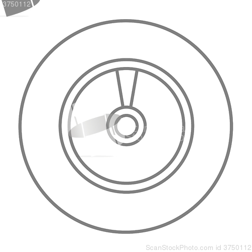 Image of Disc line icon.