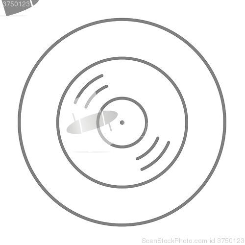 Image of Disc line icon.