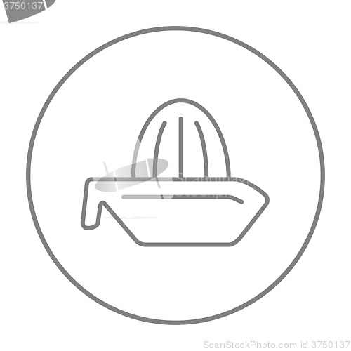 Image of Lemon squeezer line icon.