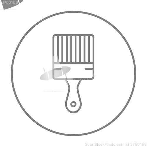 Image of Paintbrush line icon.