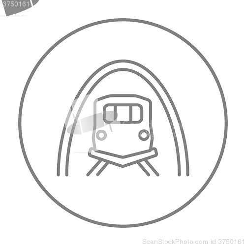 Image of Railway tunnel line icon.