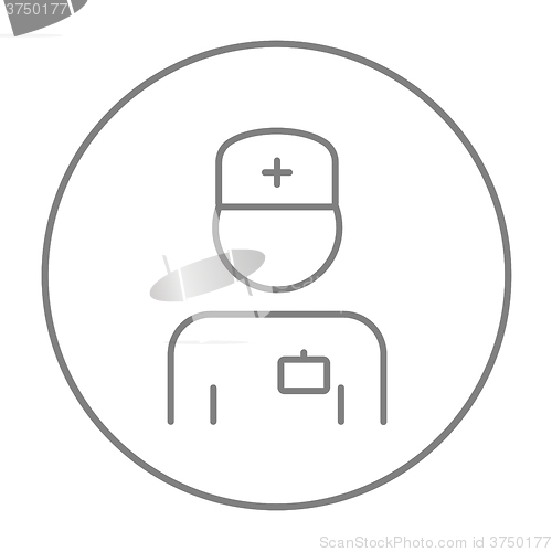 Image of Nurse line icon.