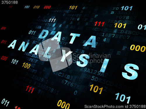 Image of Data concept: Data Analysis on Digital background