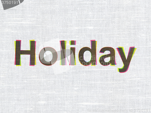 Image of Entertainment, concept: Holiday on fabric texture background