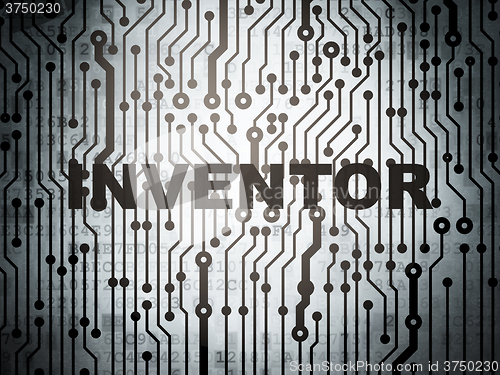 Image of Science concept: circuit board with Inventor