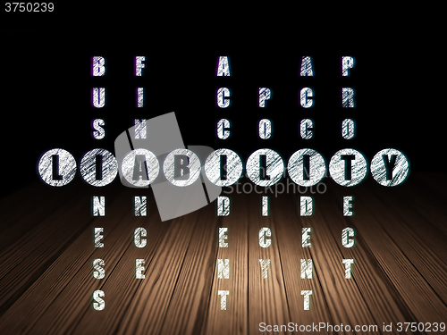 Image of Insurance concept: Liability in Crossword Puzzle