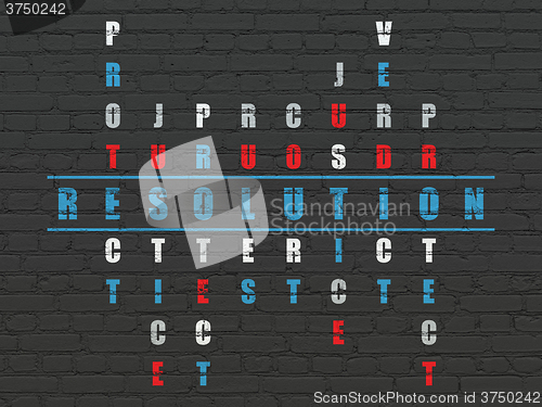 Image of Law concept: Resolution in Crossword Puzzle