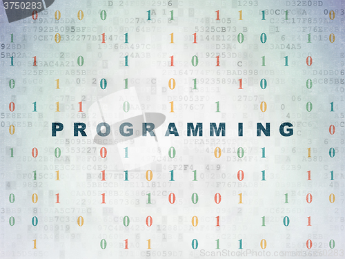 Image of Programming concept: Programming on Digital Paper background