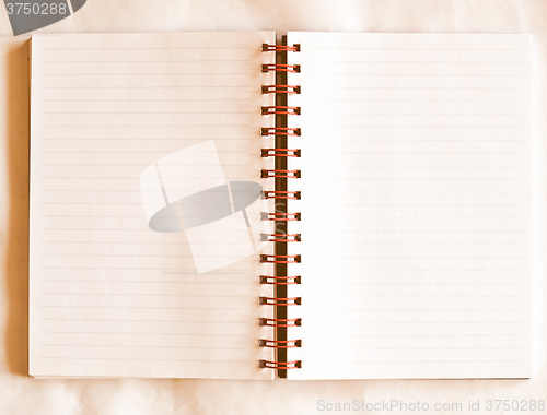 Image of  Blank notebook page vintage