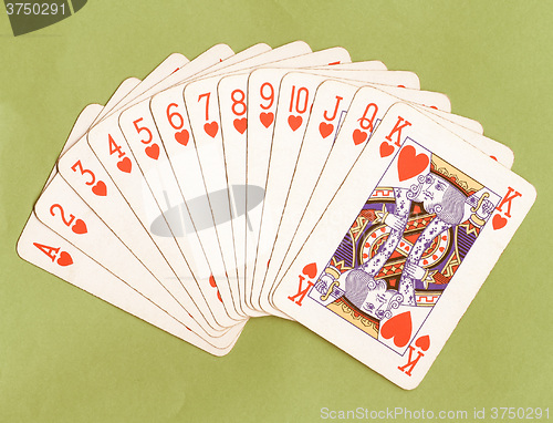 Image of  Pocker full scale cards vintage