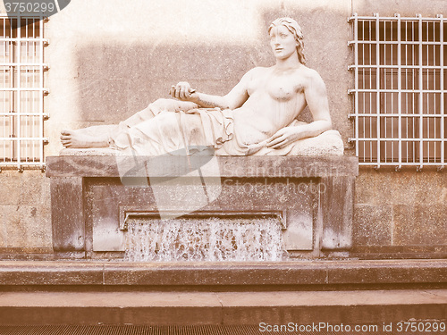Image of Dora Statue Turin vintage