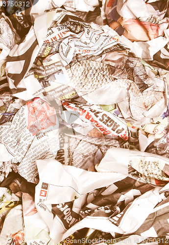 Image of  Newspapers wrap vintage