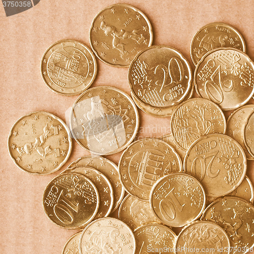 Image of  Euro coins vintage
