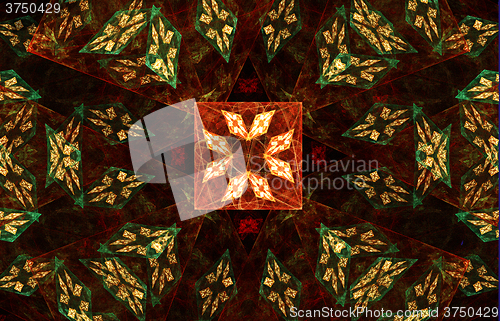 Image of Fractal image : beautiful pattern on a dark background.