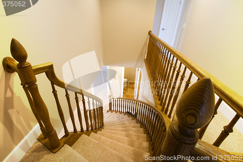 Image of Looking down the Staircase in a Home