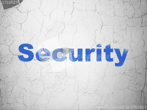 Image of Security concept: Security on wall background