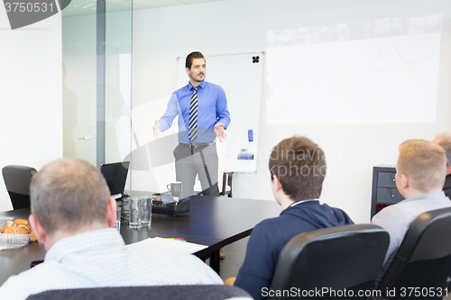 Image of Business presentation on corporate meeting.