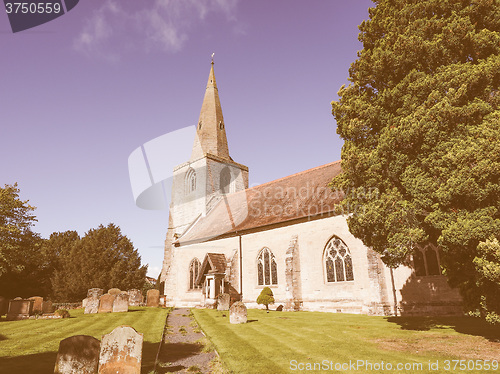 Image of St Mary Magdalene church in Tanworth in Arden vintage