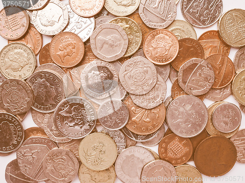 Image of  Pound coins vintage