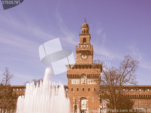 Image of Castello Sforzesco Milan vintage