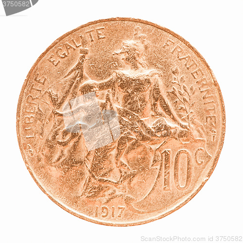 Image of  Old French coin vintage