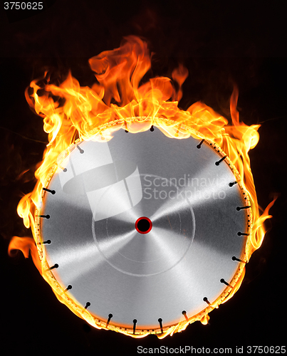 Image of hot cutting wheel