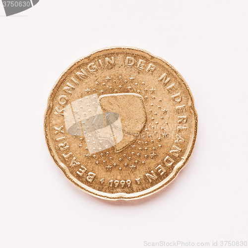 Image of  Dutch 20 cent coin vintage