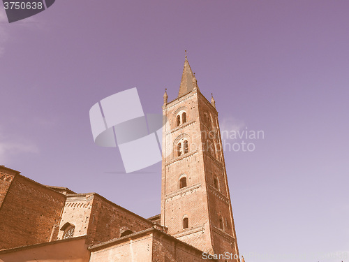 Image of San Domenico church in Chieri vintage