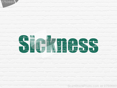 Image of Medicine concept: Sickness on wall background