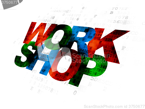 Image of Learning concept: Workshop on Digital background
