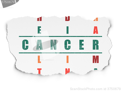 Image of Healthcare concept: Cancer in Crossword Puzzle