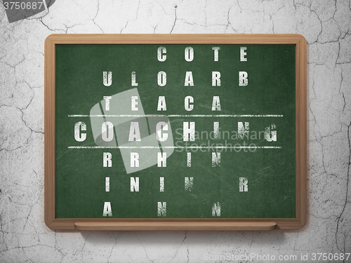 Image of Studying concept: Coaching in Crossword Puzzle