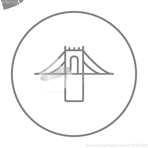 Image of Bridge line icon.