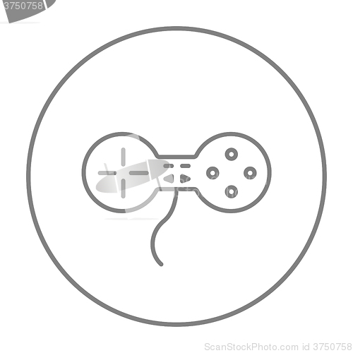 Image of Joystick line icon.