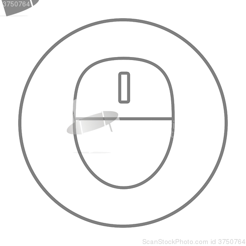 Image of Computer mouse line icon.