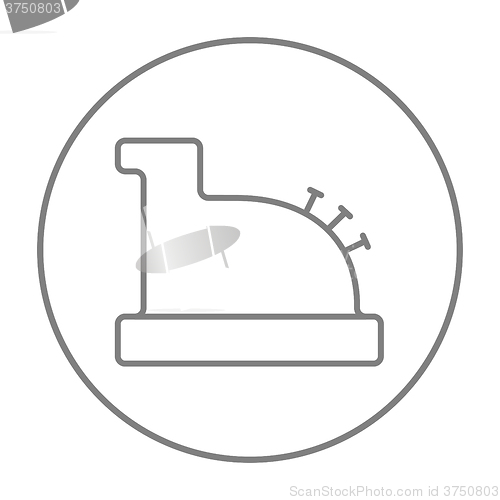 Image of Cash register machine line icon.