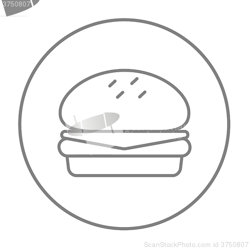 Image of Hamburger line icon.