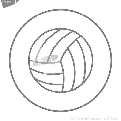 Image of Volleyball ball line icon.